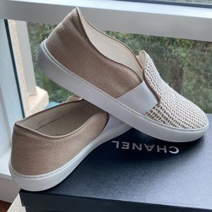 Chanel slip on athletic shoes